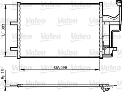 VALEO 814216 Kondenser Mazda 3 