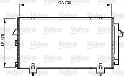 VALEO 814218 Klıma Radyatoru Toyota Rav 4 Iı 00-05 (745×410×16) 8846042090