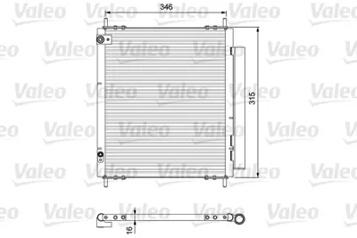 VALEO 814222 Kondenser Psa Czero, Ion 6455HX 7812A019