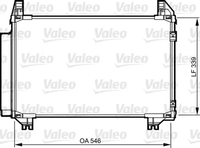 VALEO 814233 Klıma Radyatoru Toyota Yarıs 1,0 1,3 Vvtı 2006> (550x338x16) 8846052130