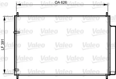 VALEO 814234 Klıma Radyatoru Toyota Aurıs Corolla 2007 2012 Corolla 2013> (626×370.6×16) 