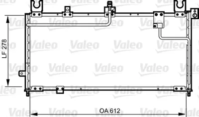 VALEO 814253 Klıma Radyatoru Mazda 323 V 94>98 (Z5 Bp) / (612x278x16) B02H61480D