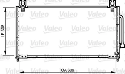 VALEO 814257 Klıma Radyatoru Mazda 323 V 94>98 (Z5) / (609×308×16) BC1M61480A