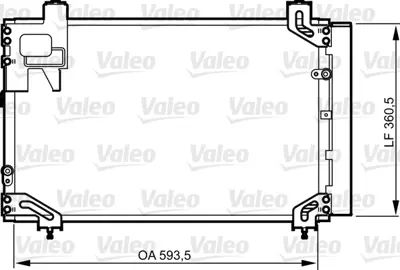 VALEO 814271 Klıma Radyatoru Toyota Avensıs 2,0 D4 D 03>08 8845005140