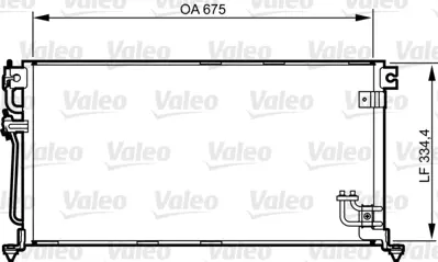 VALEO 814272 Klıma Radyatoru Mıtsubıshı Lancer 03>07 (675x334,4x16) MN134204