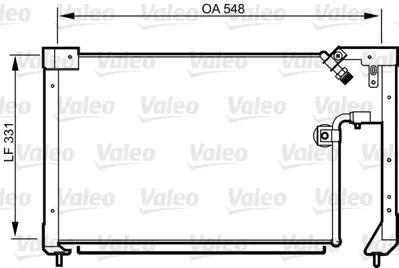 VALEO 814278 Klıma Radyatoru Mazda 323 Iv 90>94 (595×330×22) BR7061480