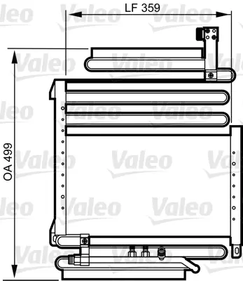 VALEO 814296 Kondenser Audı 80 B4 8A0260403AC