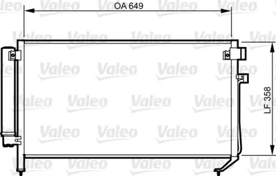 VALEO 814312 Klıma Radyatoru Subaru Forester 02>05 73210SA011