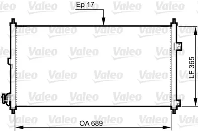 VALEO 814331 Klıma Radyatoru Nıssan X Traıl 01>07 921109H215