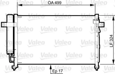 VALEO 814341 Klıma Radyatoru Getz 1.3 1.4 Benzınlı 2006> 976061C200