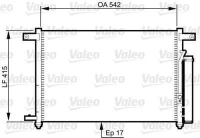 VALEO 814344 Klıma Radyatoru Aveo Kalos T200 T250 (560×457.5×18) 96539634 96834083