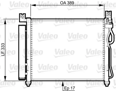 VALEO 814346 Klıma Radyatoru Kıa Pıcanto 1.0 1.1. 2004-2008 9760607200