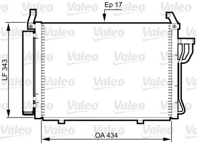 VALEO 814354 Klıma Radyatoru Komple Hyundaı I10 2008> 976060X010