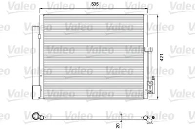 VALEO 814382 Klıma Radyatoru Merıva B 39032300