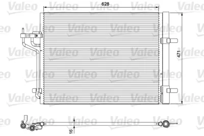 VALEO 814390 Kondenser Ford Cmax (2010>) 2002808