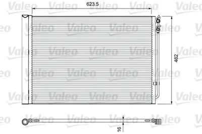 VALEO 814410 Kondenser Bmw 5 F10 518 D. 5 F10 520 D. 5 F10 520 D Xdrive. 5 F10 525 D. 5 F10 525 D Xdriv 64549248173