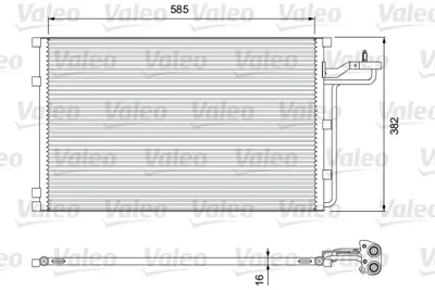 VALEO 814416 Kondenser Volvo C30. C70 31332302