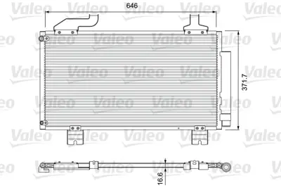 VALEO 814417 Kondenser Honda Accord Vııı Cu 2.4 İ. Accord Vııı Tourer 2.4 İ 80100TL2A01