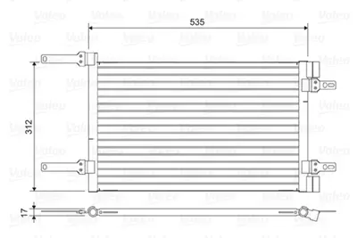 VALEO 814438 Kondenser Fıat Doblo 46811208