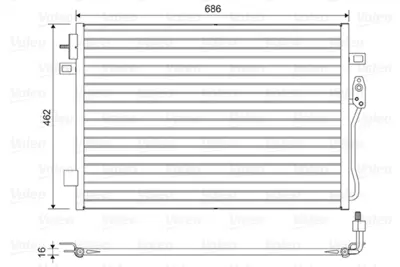 VALEO 814453 Kondenser Dodge Journey 