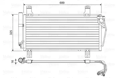 VALEO 814456 Kondenser Mazda 6 GSYF6148ZA