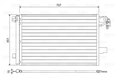 VALEO 814461 Kondenser Volkswagen Transporter T5 7E0820411D