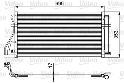 VALEO 814488 Kondenser Kıa Carens 976061D110