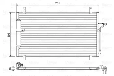 VALEO 814496 Kondenser Nıssan 350z 92100CD00A