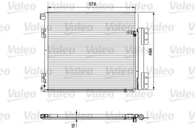 VALEO 815060 Kondenser Man Tgm 