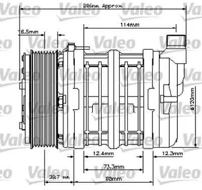 VALEO 815815 Klıma Kompresor Unıversal Tm13 2ag 12v 