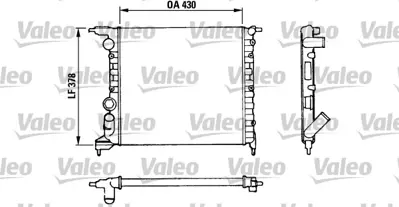 VALEO 816658 Motor Radyatoru Clıo 1,2 I Rl / Rn / Rt 7701395092