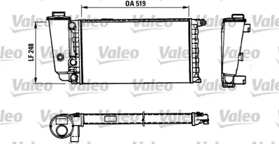 VALEO 816707 Radyatör Panda Selecta 7730497