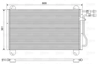 VALEO 816891 Klıma Radyatoru Mercedes Sprınter 901>905 95>06 A9015000554