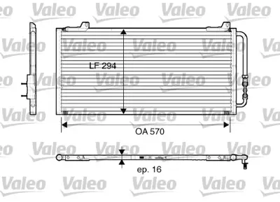 VALEO 816921 Klima Radyatörü Rover 200 95-00 400 95-00 25 99-05 45 00-05 Cabrıolet 1.6 96-99 Coupe JRB100310