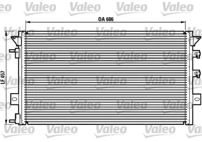 VALEO 817073 Kondenser Chrysler Voyager 96 