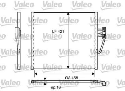 VALEO 817248 Klıma Radyatoru Bmw M51 M52 M62 E39 96>04           64538391647 8671017585