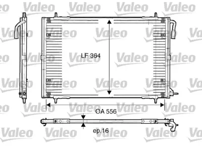 VALEO 817283 Klıma Radyatoru (Kondanser) P206 Gtı 1.6 16v 2.0 16v (5015) 6455Y0