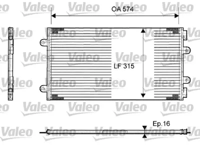 VALEO 817385 Klıma Radyatoru Punto Iı 1,2 16v 99> (608x321x16) 46829340