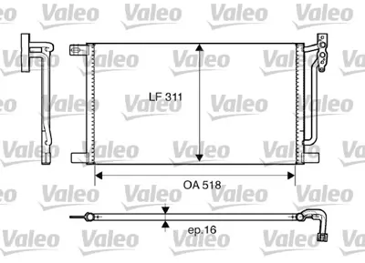 VALEO 817405 Klıma Radyatoru Bmw E46  X3 E83 Dızel 64538377648