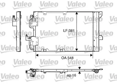 VALEO 817505 Klıma Radyatoru Astra G Zafıra A < 2000 1850292