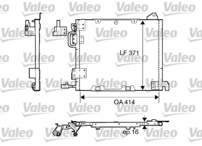 VALEO 817506 Klıma Radyatoru Astra G Zafıra A Y17dth Y17dtl Y22dtr 425×400×18 9130611