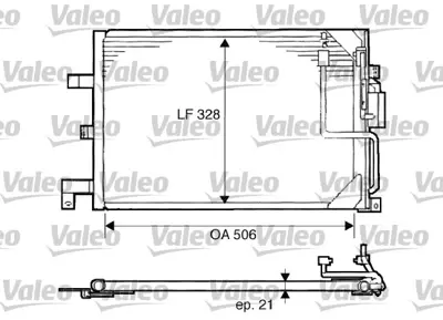 VALEO 817507 Kondenser Saab 900 4634937