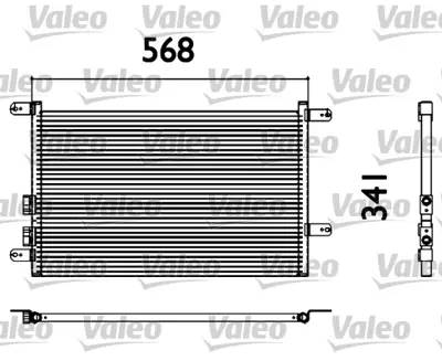 VALEO 817527 Klima Radyatörü Alfa 147 1.9jtd 01 1.9jtdm 04-10 156 1.6 1.8 1.9 Jtd 2.0 2.0jts 2.4jtd 2.5 97-05 