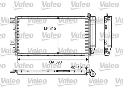 VALEO 817547 Kondenser Mını 64531490572