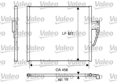 VALEO 817607 Klıma Radyatoru Bmw M52 M54 M62 S62 E39 Z8-E52 96>03 64538378438