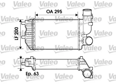 VALEO 817632 Turbo Intercooler Radyator Ducato 2,5 2,8td / 2,8jtd (94 06) Boxer Jumper 2,5t 8v 1,9td 2,8td 2,8hdı 1340934080 384G8