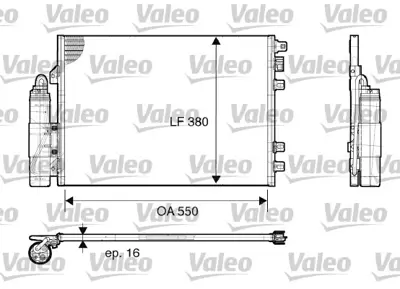 VALEO 817661 Klıma Radyatoru Renault Kangoo 1.2 1.5 Dcı 1.6 1.9 Dcı 97> 8200708130