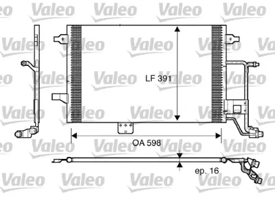 VALEO 817665 Klıma Radyatoru  A6 Allroad 02>05 641×409×16 4B0260403R