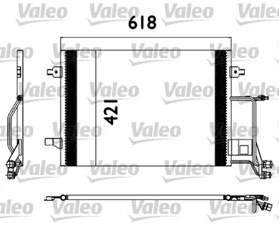 VALEO 817666 Klıma Radyatoru Audı A6 98>05 615x420x18 8D0260403H