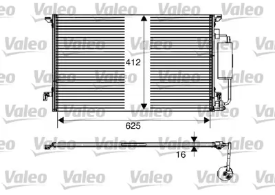 VALEO 817712 Kondenser Saab 9.3 12793296